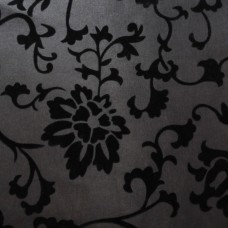 Ткань Тафта флок люрекс (черный)